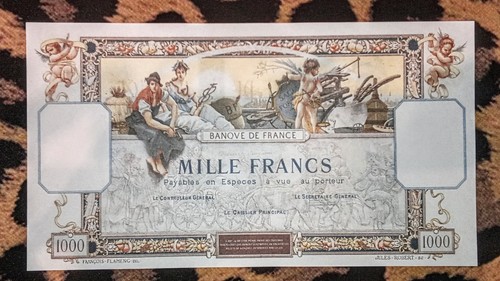 Billet 1000 francs - flameng, (