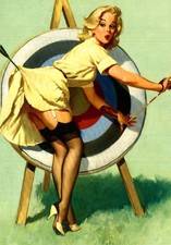 2 CARTE POSTALE  PIN UP