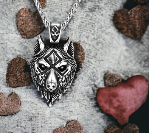 Pendentif collier tête - collier,