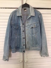 Veste de cavalier homme en denim des années 1980 authentique Lee Cooper taille moyenne env. 36-40" 