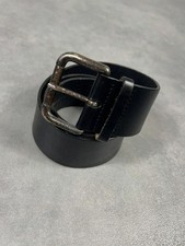 Ceinture cuir noir vintage Y2K