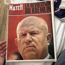 Magazine / revue Paris Match n° 811 du 24/10/1964 Kroutchev / URSS