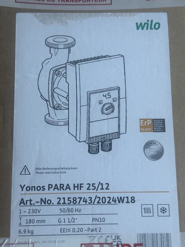 Circulateur wilo yonos - wilo, para