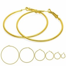 1 Paire Créoles Or Boucles