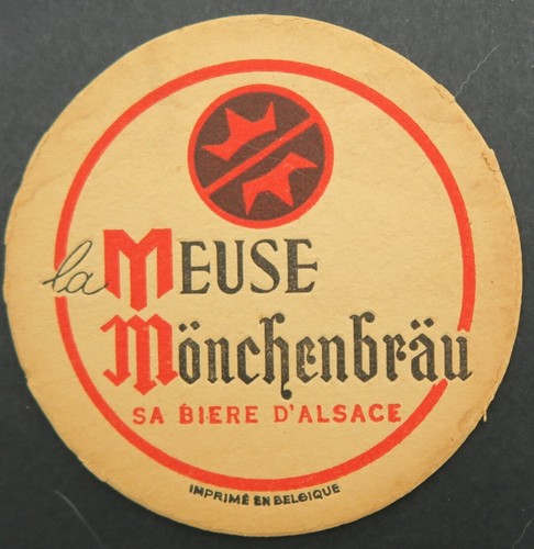 Sous bock bière - la, meuse