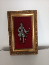 Ancien Cadre En Velours Et