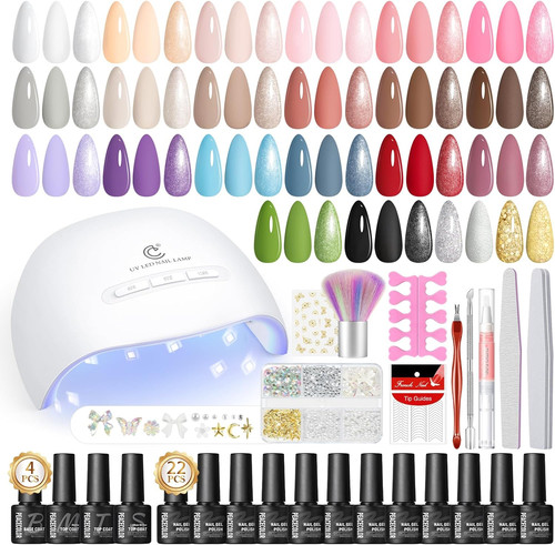 37pcs kit ongle gel - ongle, complet
