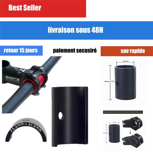 Adaptateur guidon vélo 8 - guidon, 31,8