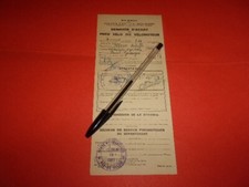 RATIONNEMENT,DEMANDE D'ACHAT PNEU DE VELO,VELOMOTEUR,1943,Pas de Calais,(do106,