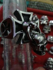 Bague Croix De Malte En Acier