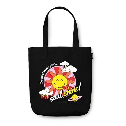 Sac tissu smiley quirky - tissu,