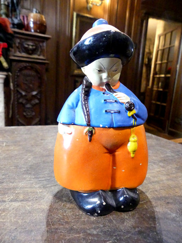 Pot tabac porcelaine - tabac,