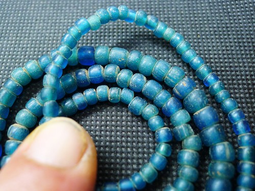 60cm perles verre collier - verre,