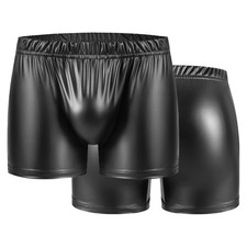 Short boxer look humide homme
