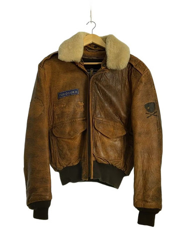 Schott veste cuir marron 42 - schott,