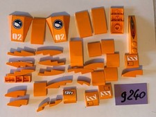 Lot De Pièces Lisses Arrondies Oranges Lego