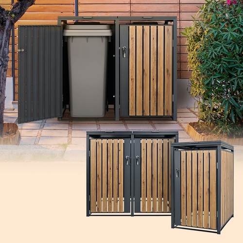 Cache poubelle jardin abri - de,