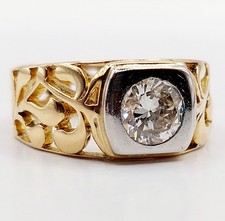 Bague chevalière art nouveau