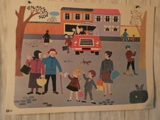 ANCIENNE AFFICHE SCOLAIRE FERNAND NATHAN B11