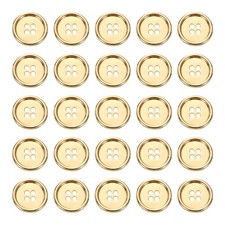 25 Boutons Métalliques 20mm