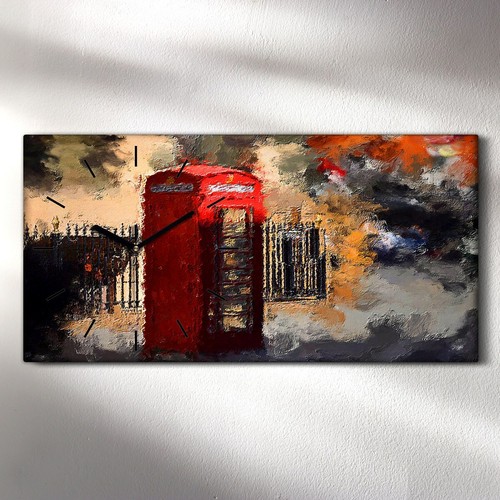 Horloge murale sur toile 60x30