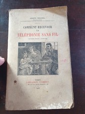 TELEPHONE ANCIEN COMMENT RECEVOIR LA TELEPHONIE SANS FIL JOSEPH ROUSSEL EO 1924 