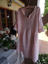 ADORABL  ROBE  LIN   " ALEXANDRE LAURENT "   Rose Poudré....