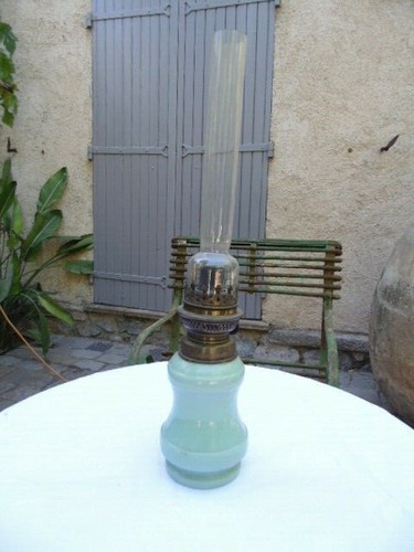 Lampe opaline verte - lampe,