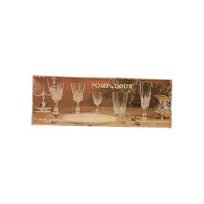 Cristal d'Arques 6 x verres 17cl modèle Pompadour numéro 4