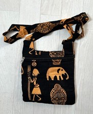 Sac en bandoulière en tissu motif africain - Neuf
