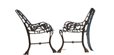 Paire anciens pieds banc - banc, de