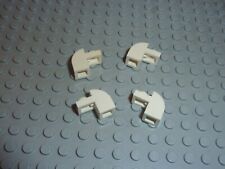 4 x White Brick curved 6091