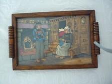 ANCIEN BEAU GRAND PLATEAU BOIS