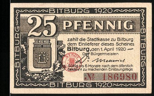Monnaie nécessité bitburg - de,