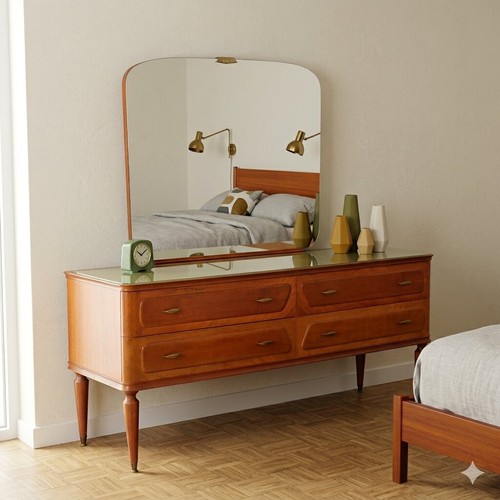 Commode vintage plaquée - commode,