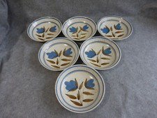 6 assiettes creuses faïence