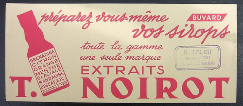 Buvard ancien noirot grenadine - buvard,