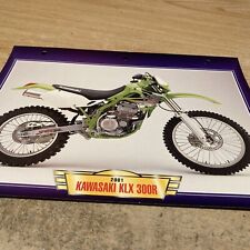 Kawasaki KLX300R 2001 KLX300 R KLX 300 fiche carte moto passion collection Atlas