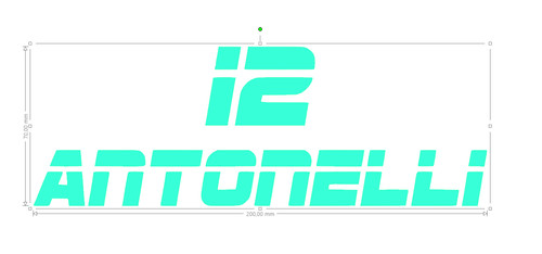 Sticker antonelli kimi - antonelli, 12