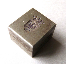 Sceau cachet seal matrice STERN armoiries couronne ancien 19e siècle