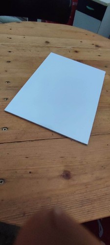 Plaque pvc blanc 280x200mm ép - plaque,