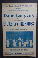 partition DANS TES YEUX - ETOILE DES TROPIQUES Cekow Ham-Bel-Bruss - orchestre 