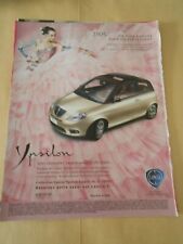 Publicité 2007 Advert Lancia Ypsilon toit ouvrant panoramique de série