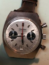Chronograph  Wakmann Gigandet ref 14 35 , Valjoux 7734 , serviced, circa1972