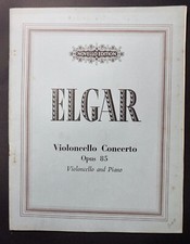 Edward Elgar Concerto pour Violoncelle Partition Novello & Cie