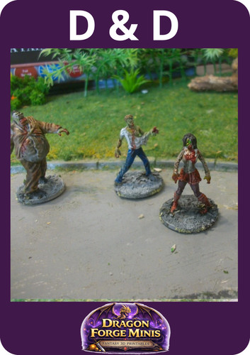 Figurines zombies donjons - figurines,