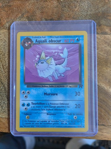 Carte pokémon aquali - pokémon, obscur