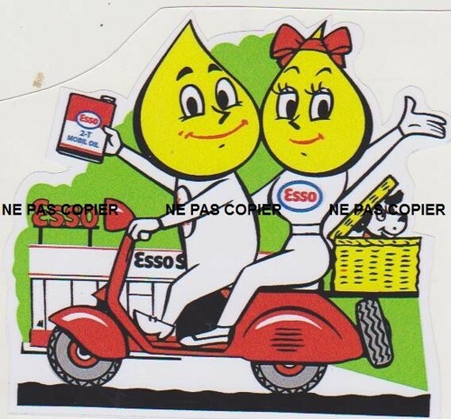 Autocollant stickers esso - autocollant,