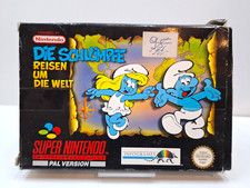 La Schümpfe Reisen Autours Die Welt - Snes - super nintendo Jeu (Avec Emballage)