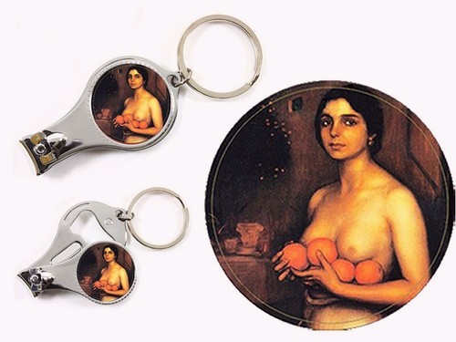 Porte clé clef - , ongles